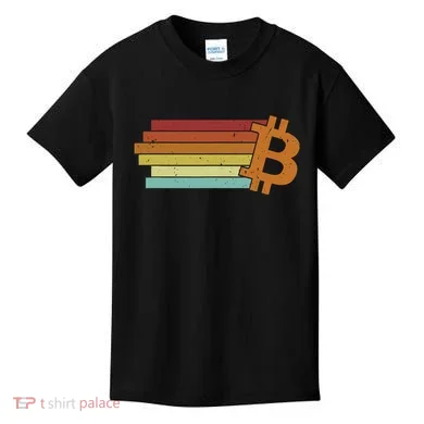 Bitcoin Blockchains Crypto Cryptocurrency Bitcoin Kids T-Shirt