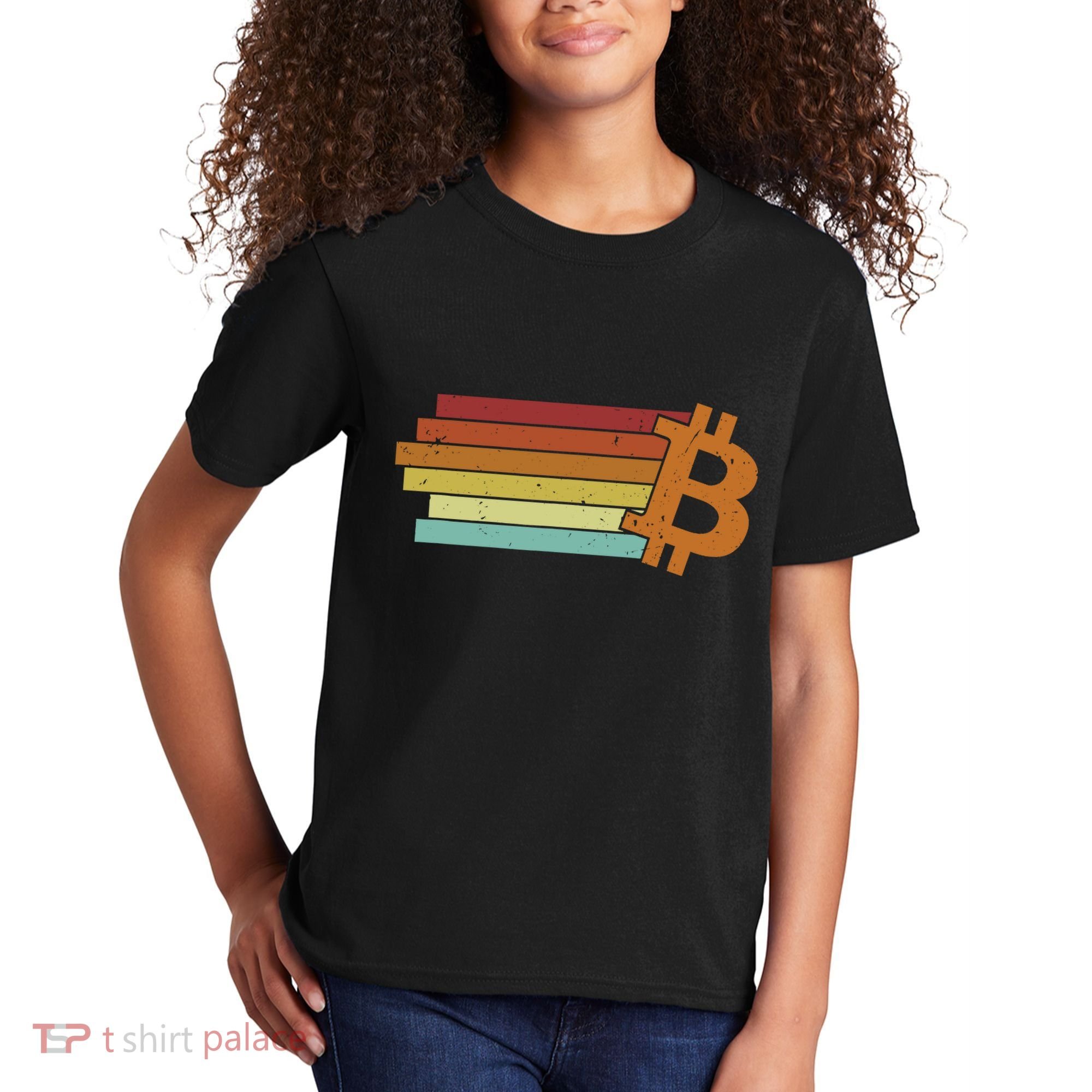 Bitcoin Blockchains Crypto Cryptocurrency Bitcoin Kids T-Shirt