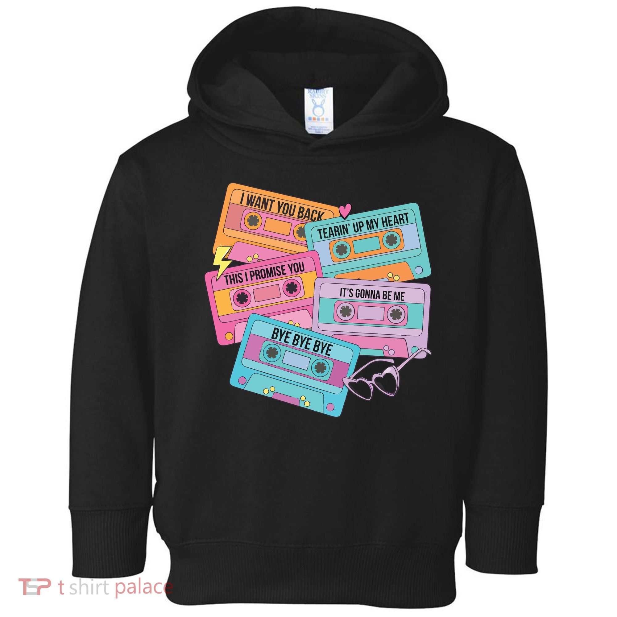Boy Band Cassette Tape 90s Music Toddler Hoodie