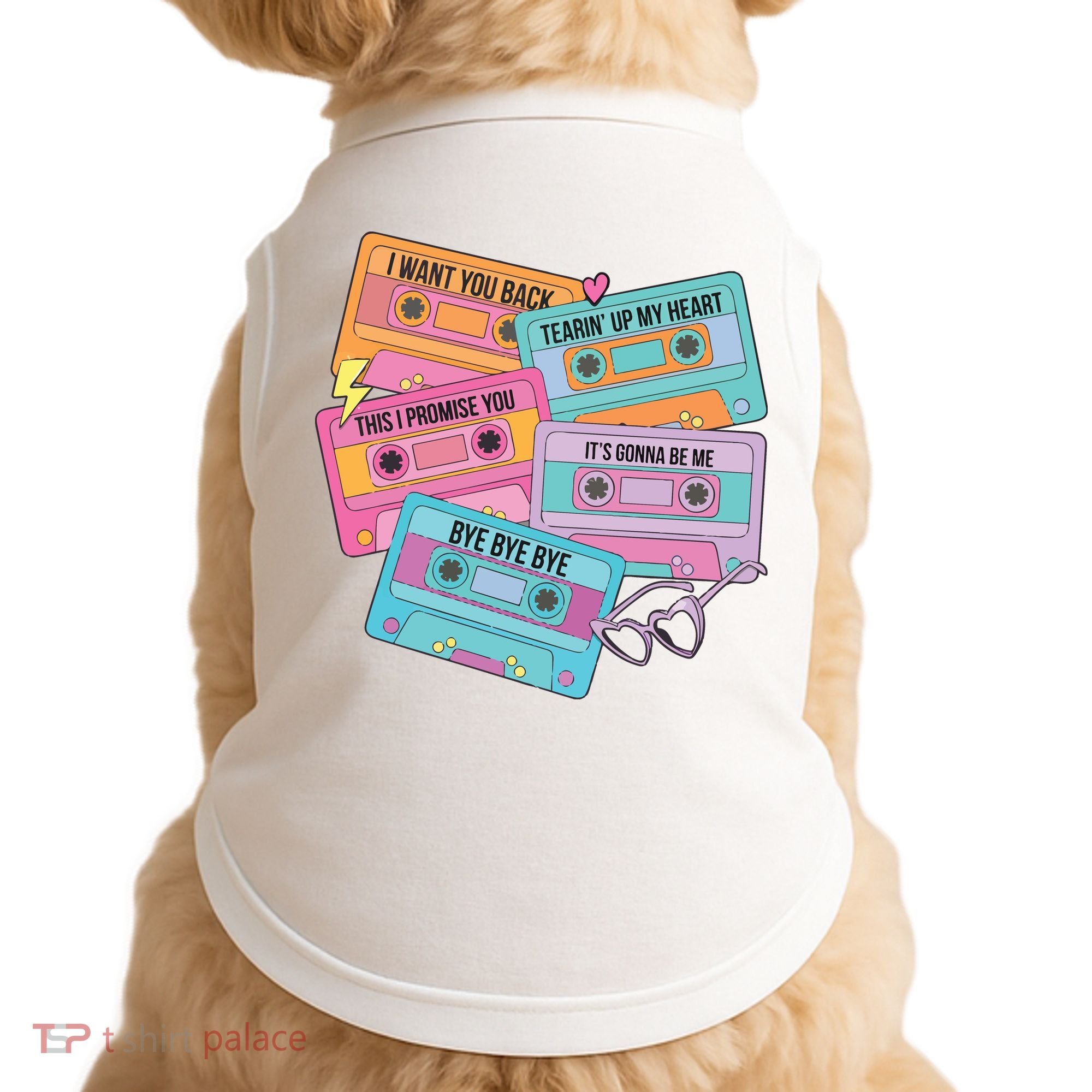 Boy Band Cassette Tape 90s Music Doggie Tank