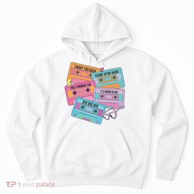 Boy Band Cassette Tape 90s Music Hoodie