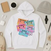 Boy Band Cassette Tape 90s Music Hoodie thumb 3