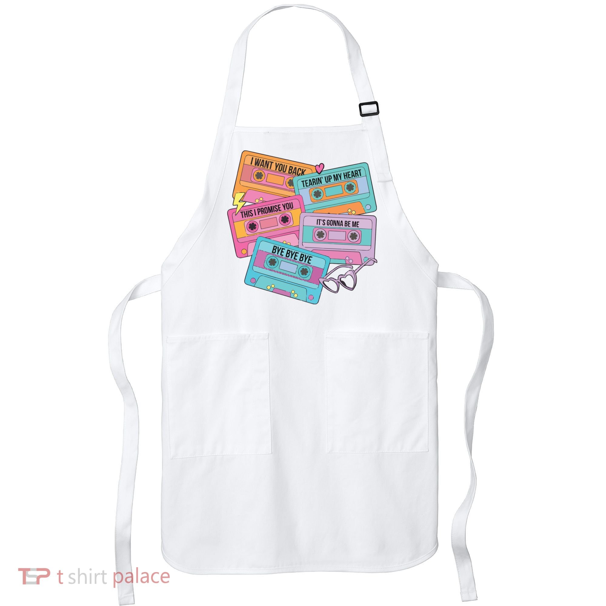 Boy Band Cassette Tape 90s Music Apron