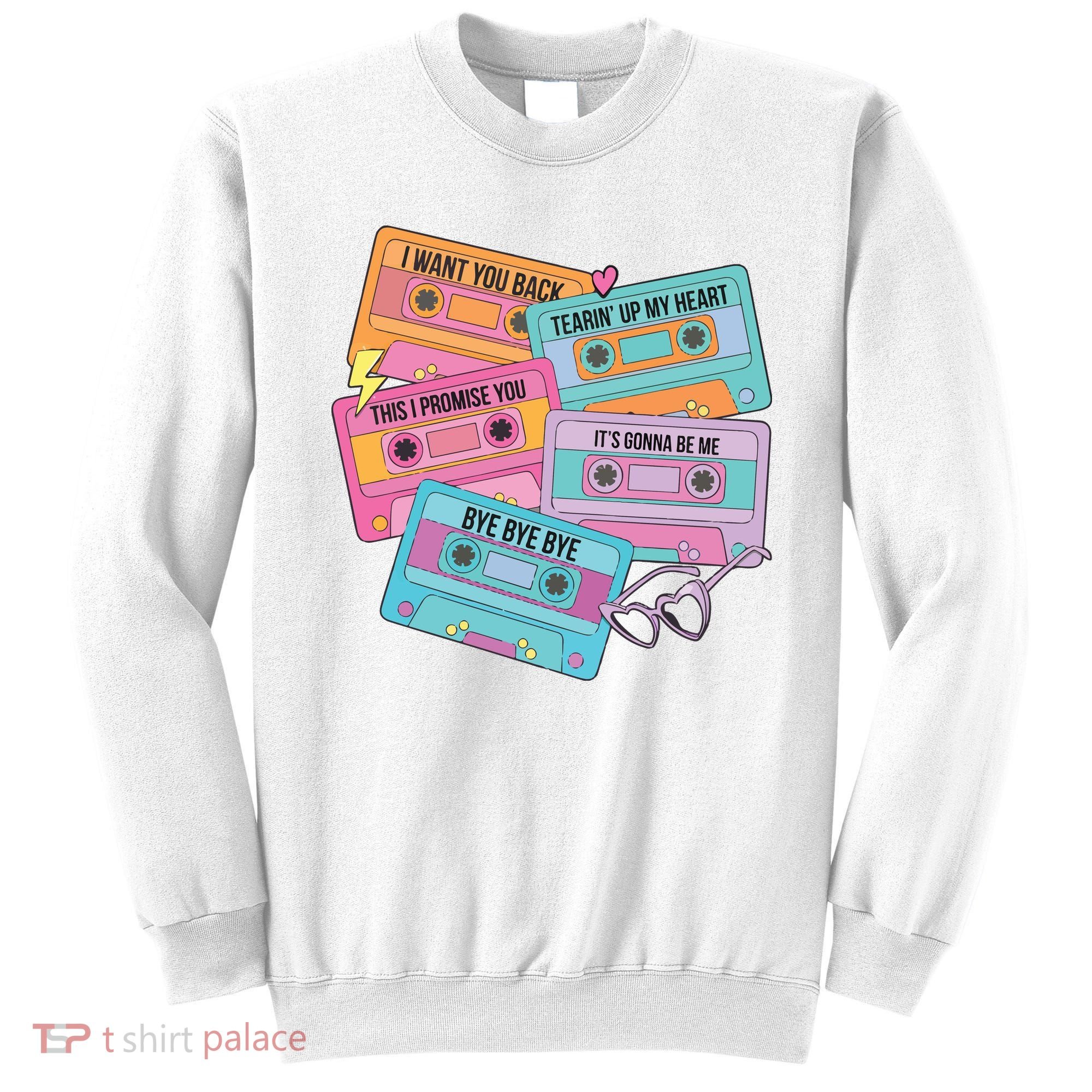Boy Band Cassette Tape 90s Music Sweatshirt