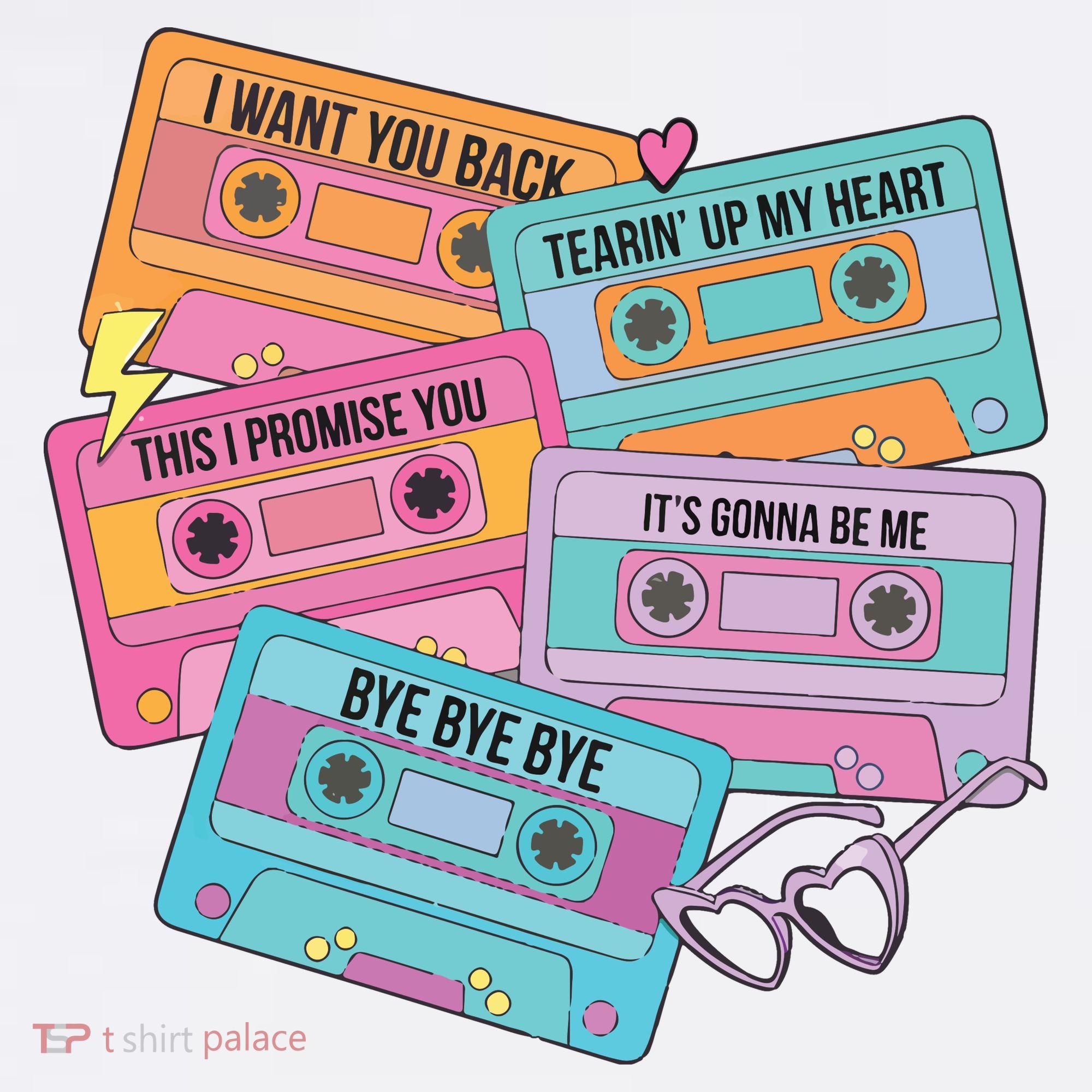 Boy Band Cassette Tape 90s Music Sweatshirt