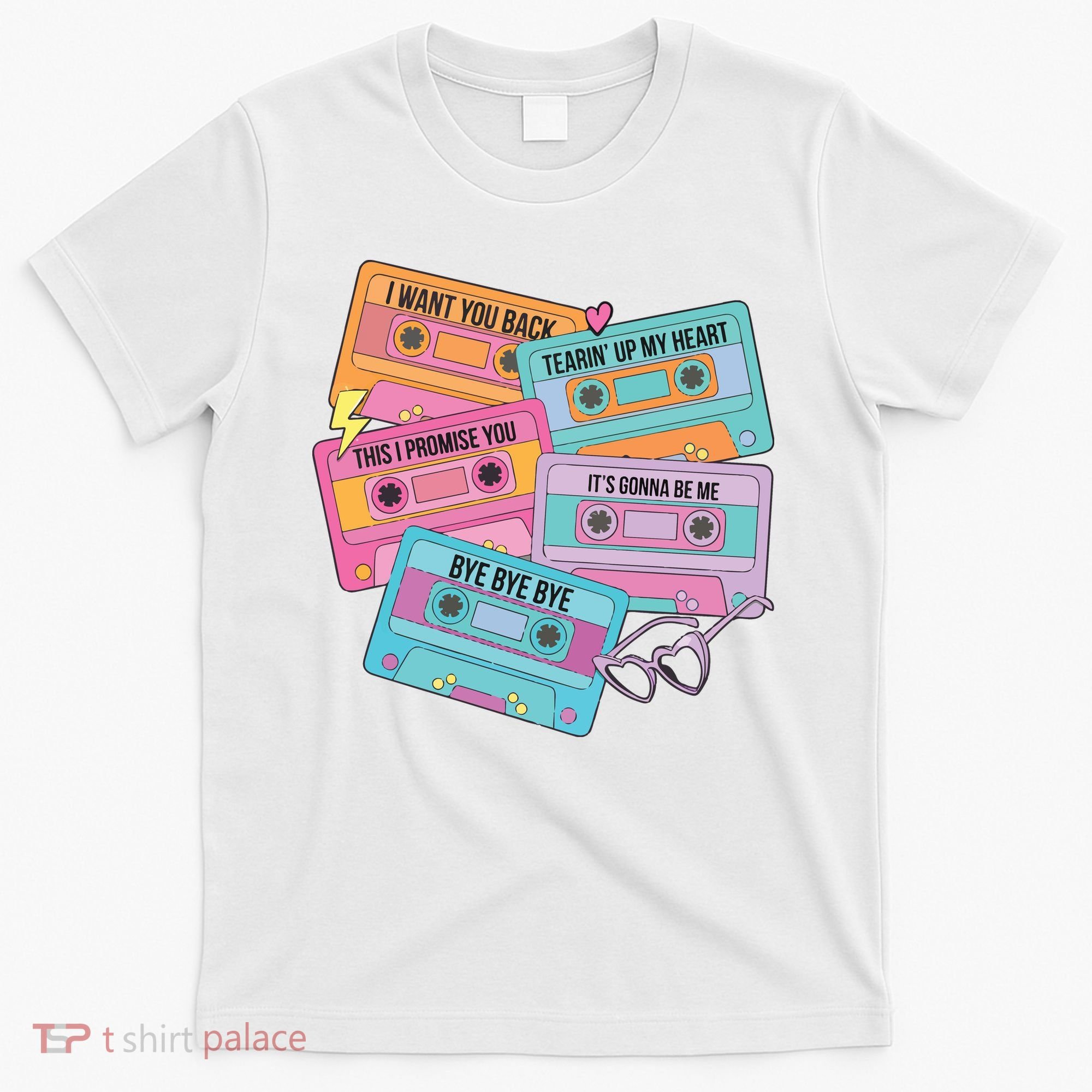 Boy Band Cassette Tape 90s Music T-Shirt