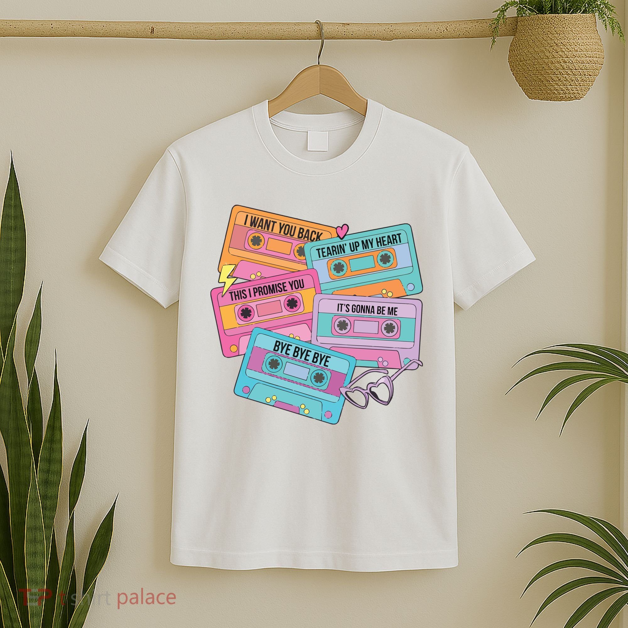 Boy Band Cassette Tape 90s Music T-Shirt