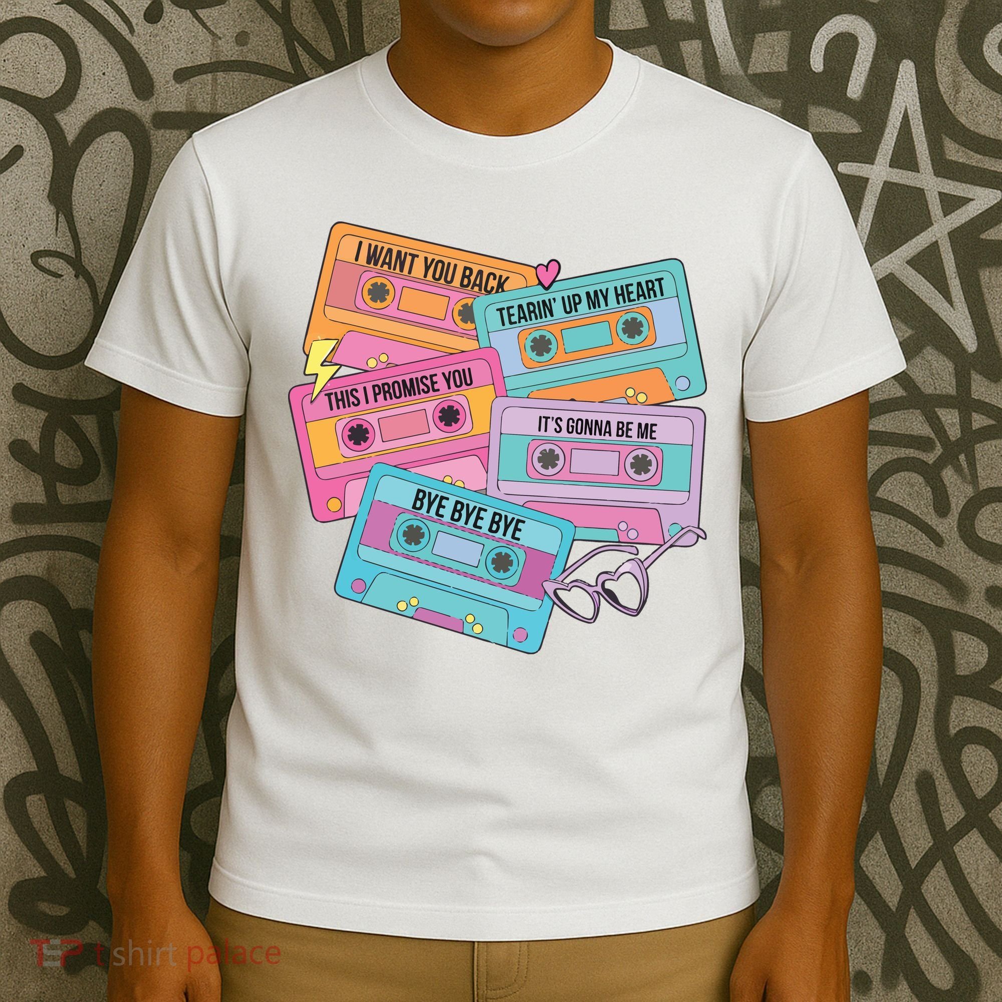 Boy Band Cassette Tape 90s Music T-Shirt