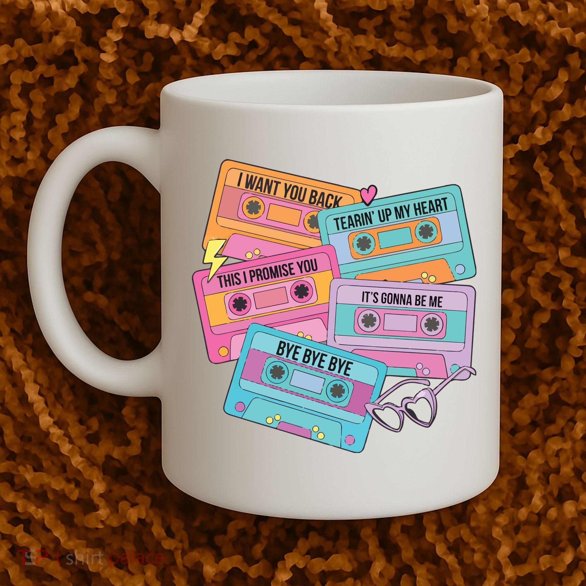 Boy Band Cassette Tape 90s Music Coffee Mug