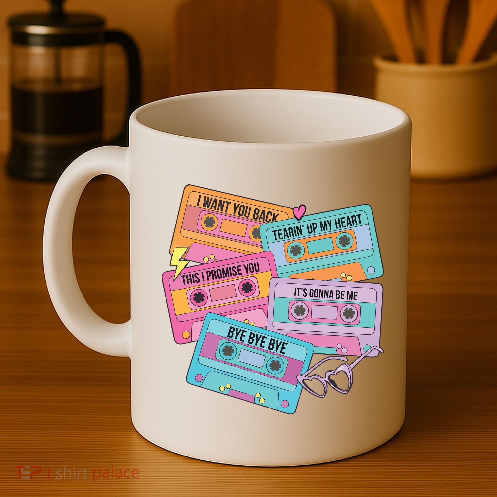 Boy Band Cassette Tape 90s Music Coffee Mug