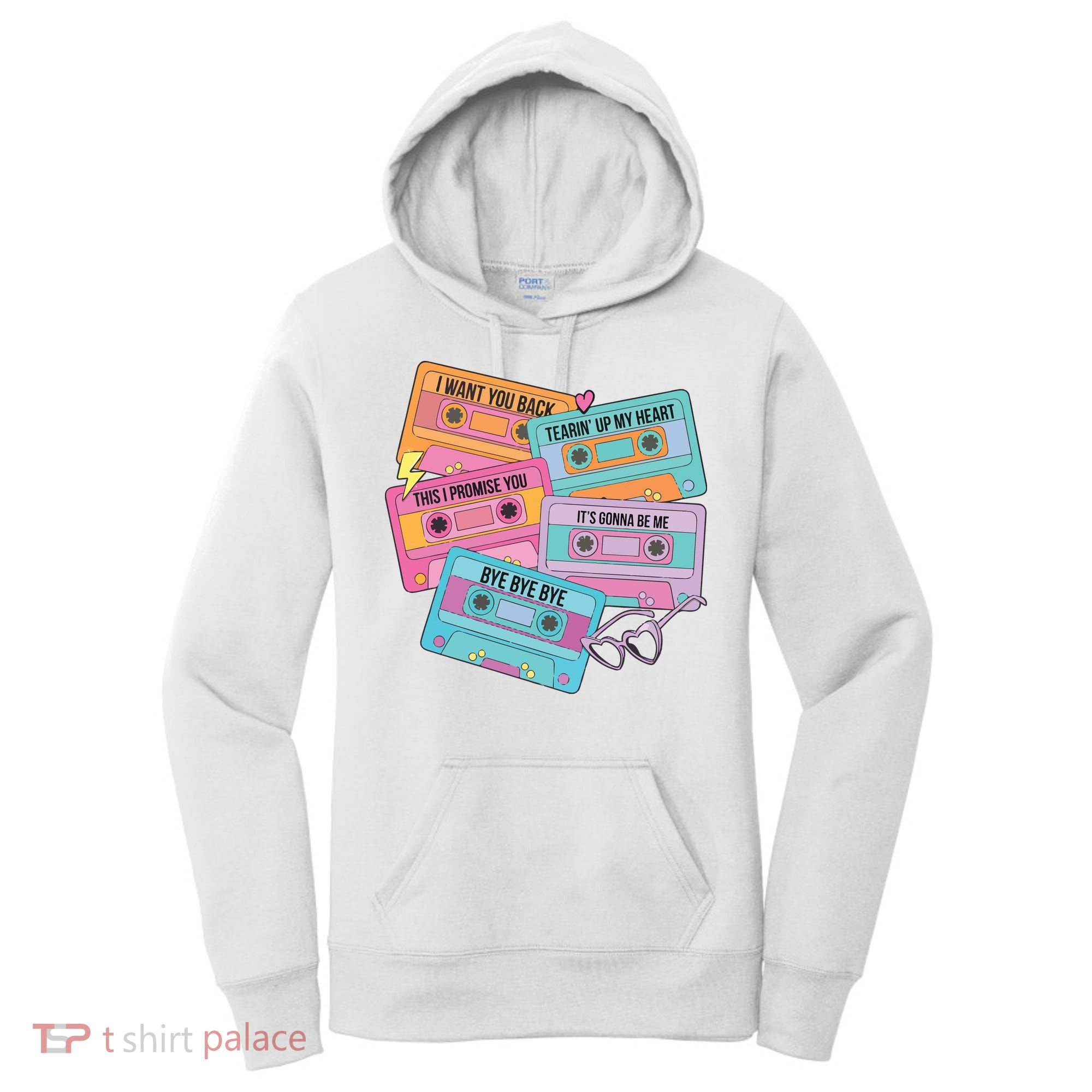 Boy Band Cassette Tape 90s Music Women's Hoodie