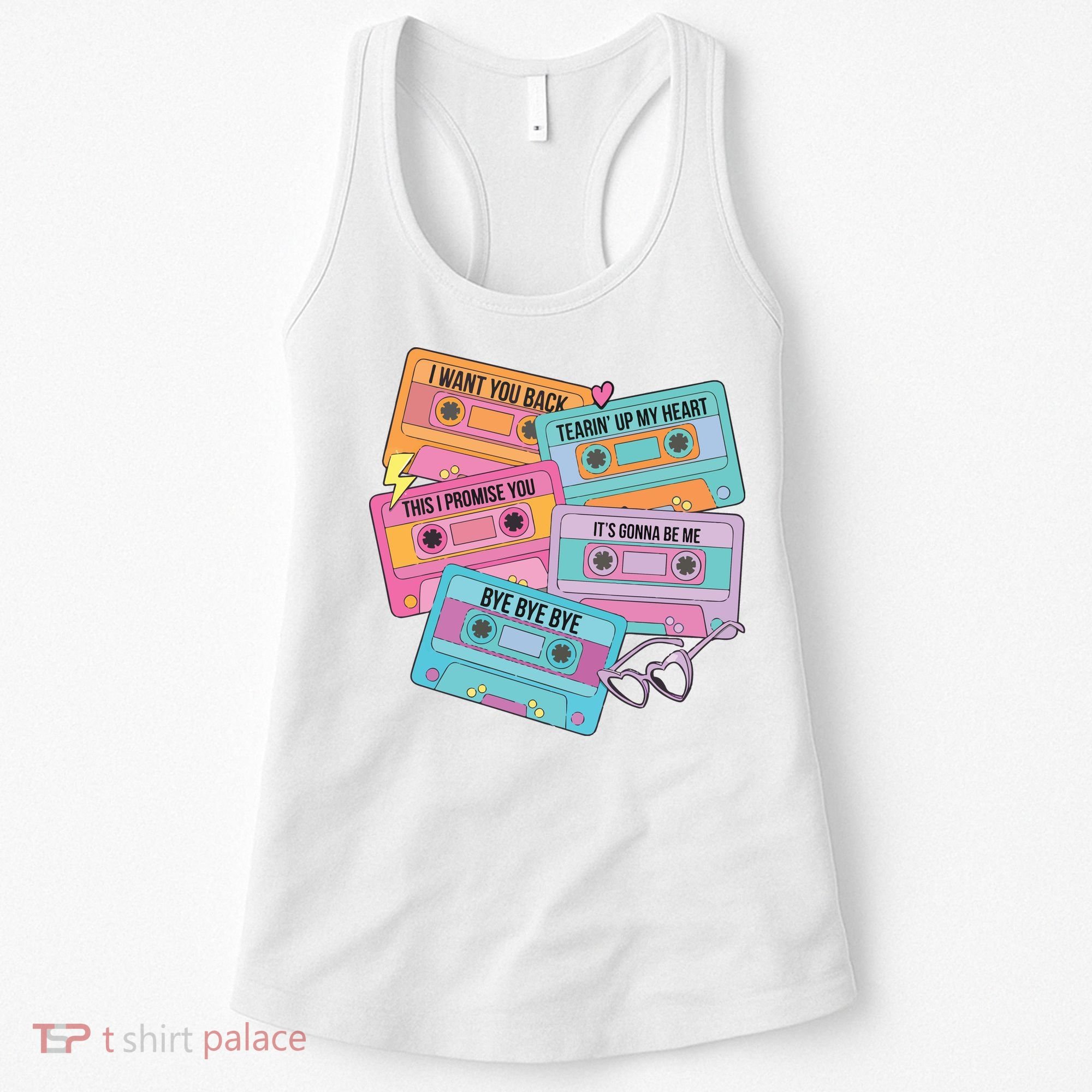Boy Band Cassette Tape 90s Music Women's Tank Top