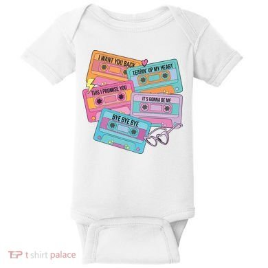 Boy Band Cassette Tape 90s Music Baby Bodysuit