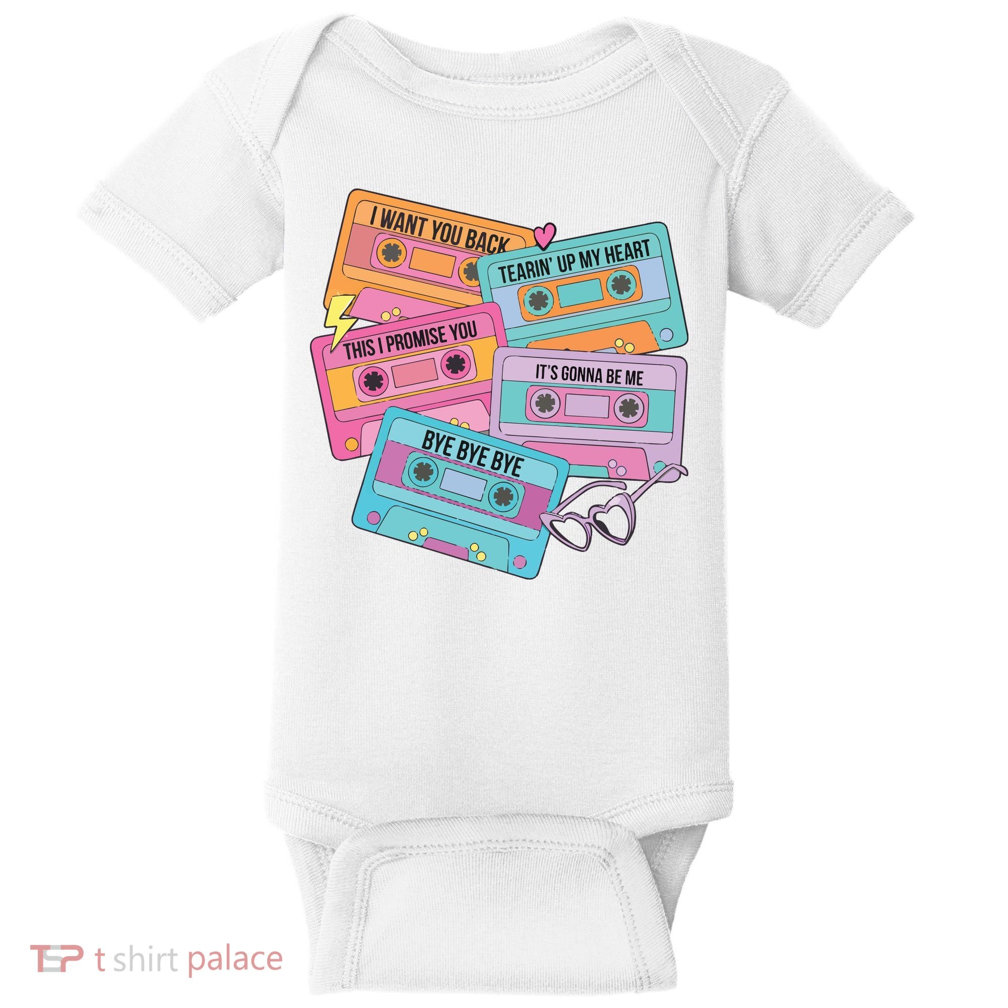 Boy Band Cassette Tape 90s Music Baby Bodysuit