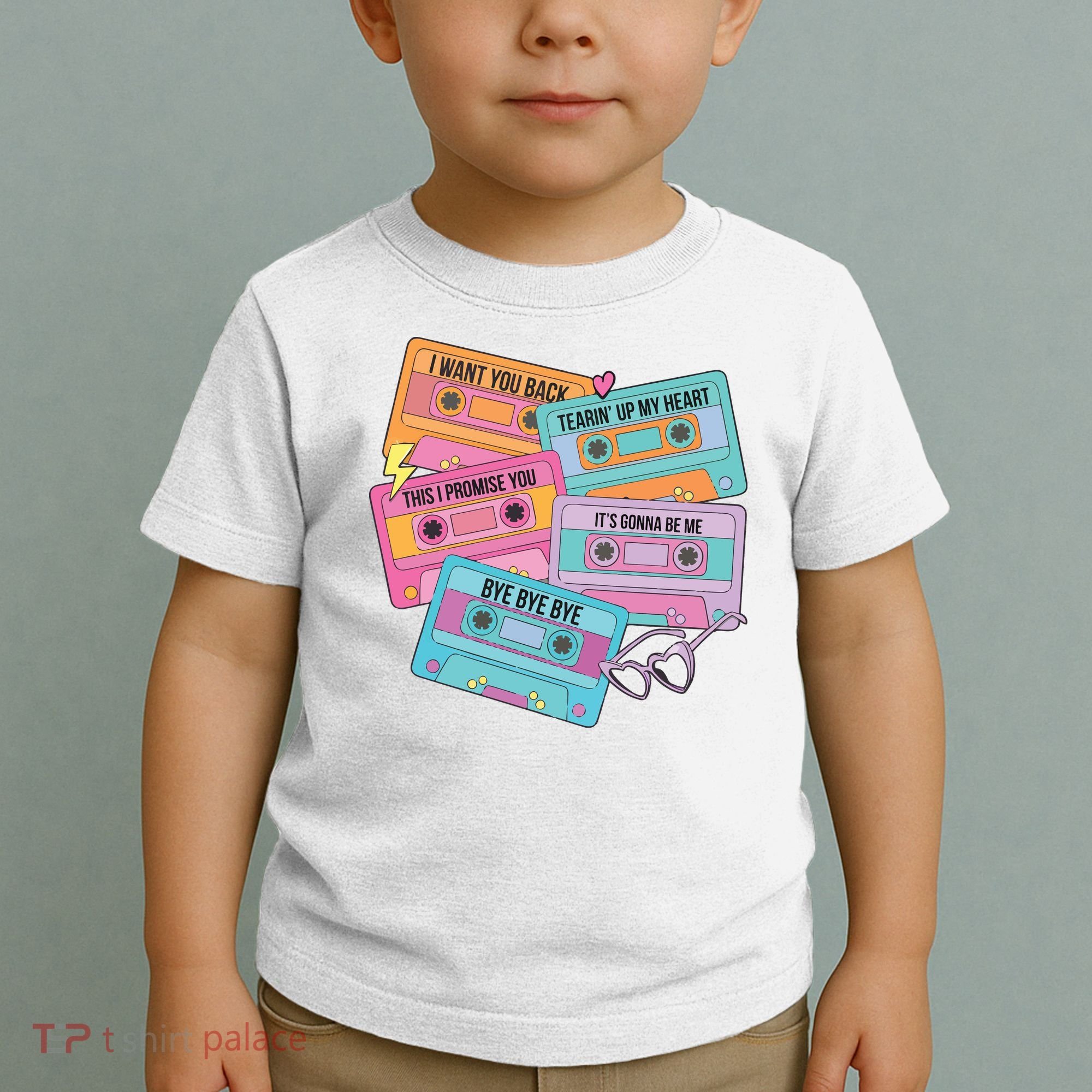 Boy Band Cassette Tape 90s Music Toddler T-Shirt