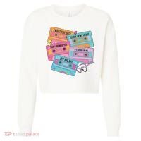 Boy Band Cassette Tape 90s Music Cropped Pullover Crew thumb 0