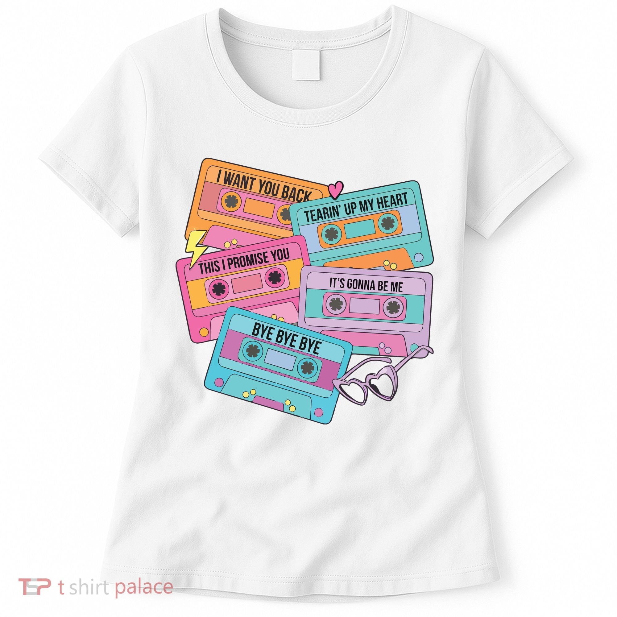 Boy Band Cassette Tape 90s Music Women's T-Shirt