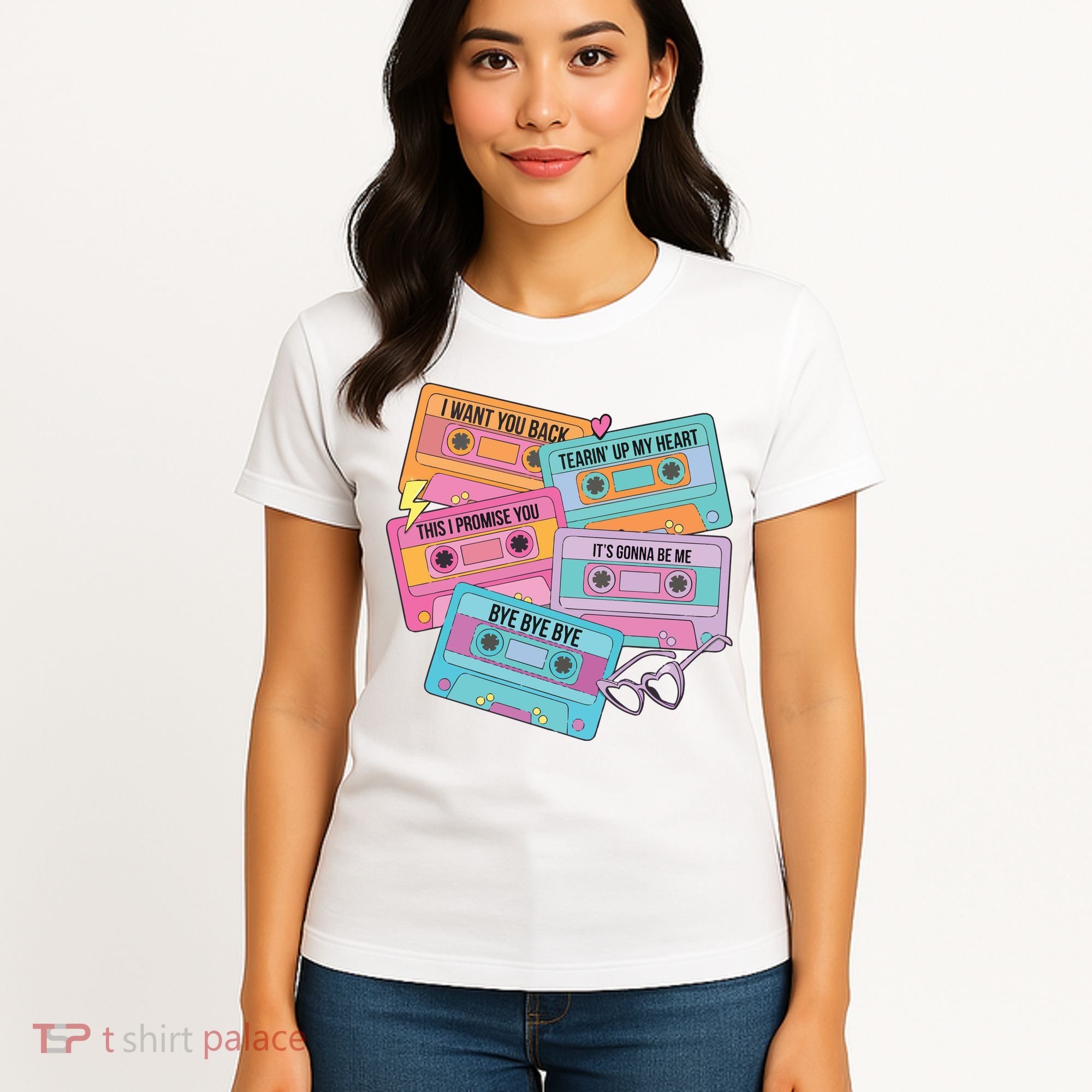 Boy Band Cassette Tape 90s Music Women's T-Shirt