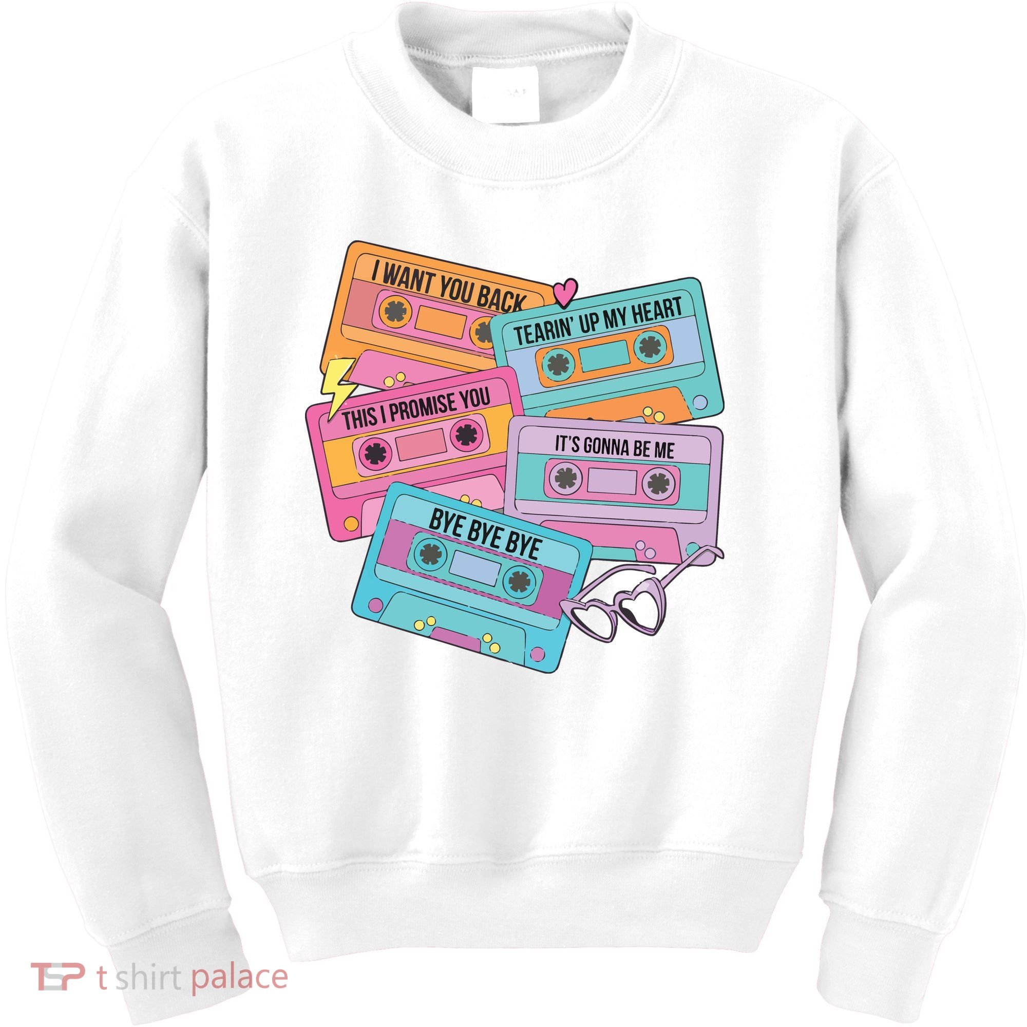 Boy Band Cassette Tape 90s Music Kids Sweatshirt