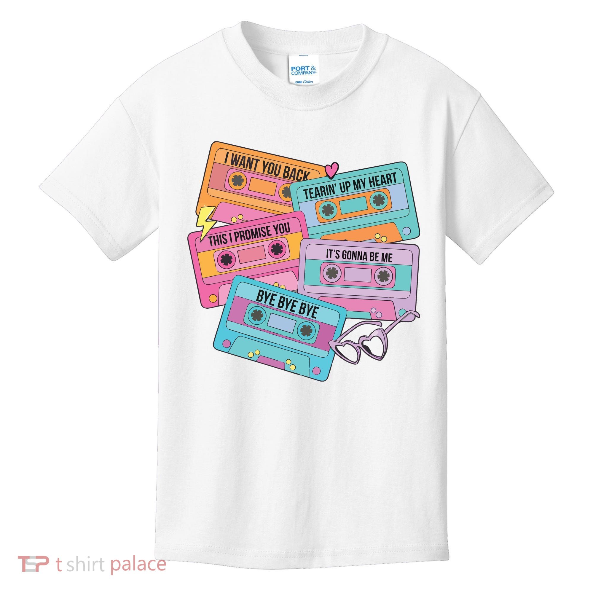 Boy Band Cassette Tape 90s Music Kids T-Shirt