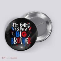 Big Brother Cute 4th of July Pregnancy announcement Gift Button thumb 0