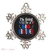 Big Brother Cute 4th of July Pregnancy announcement Gift Ornament thumb 0