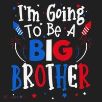 Big Brother Cute 4th of July Pregnancy announcement Gift Hat thumb 2