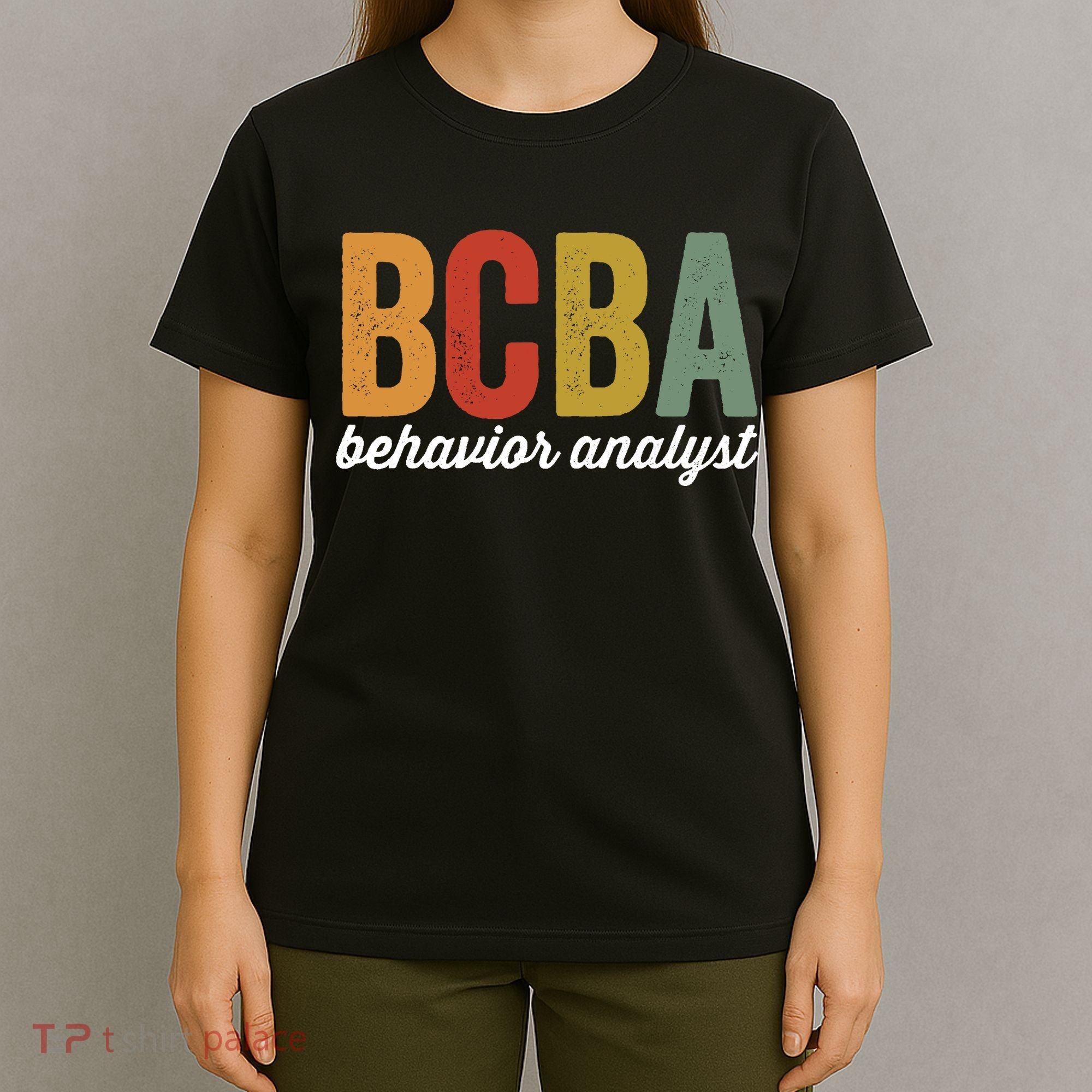 Bcba Board Certified Behavior Analyst Retro Vintage T-Shirt
