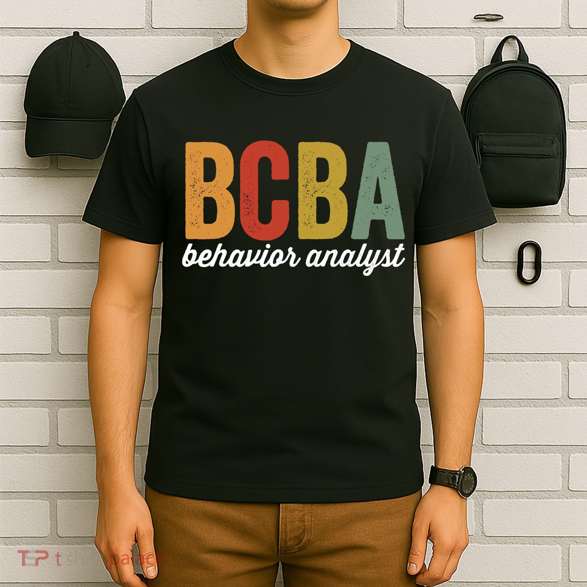 Bcba Board Certified Behavior Analyst Retro Vintage T-Shirt