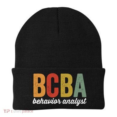 Bcba Board Certified Behavior Analyst Retro Vintage Beanie
