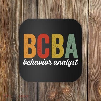 Bcba Board Certified Behavior Analyst Retro Vintage Coaster