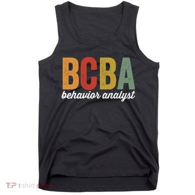 Bcba Board Certified Behavior Analyst Retro Vintage Tank Top