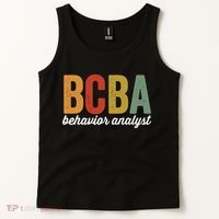 Bcba Board Certified Behavior Analyst Retro Vintage Tank Top thumb 2