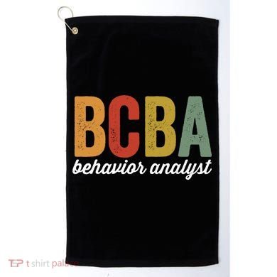 Bcba Board Certified Behavior Analyst Retro Vintage Golf Towel