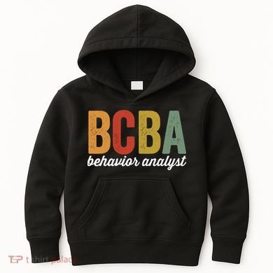 Bcba Board Certified Behavior Analyst Retro Vintage Kids Hoodie