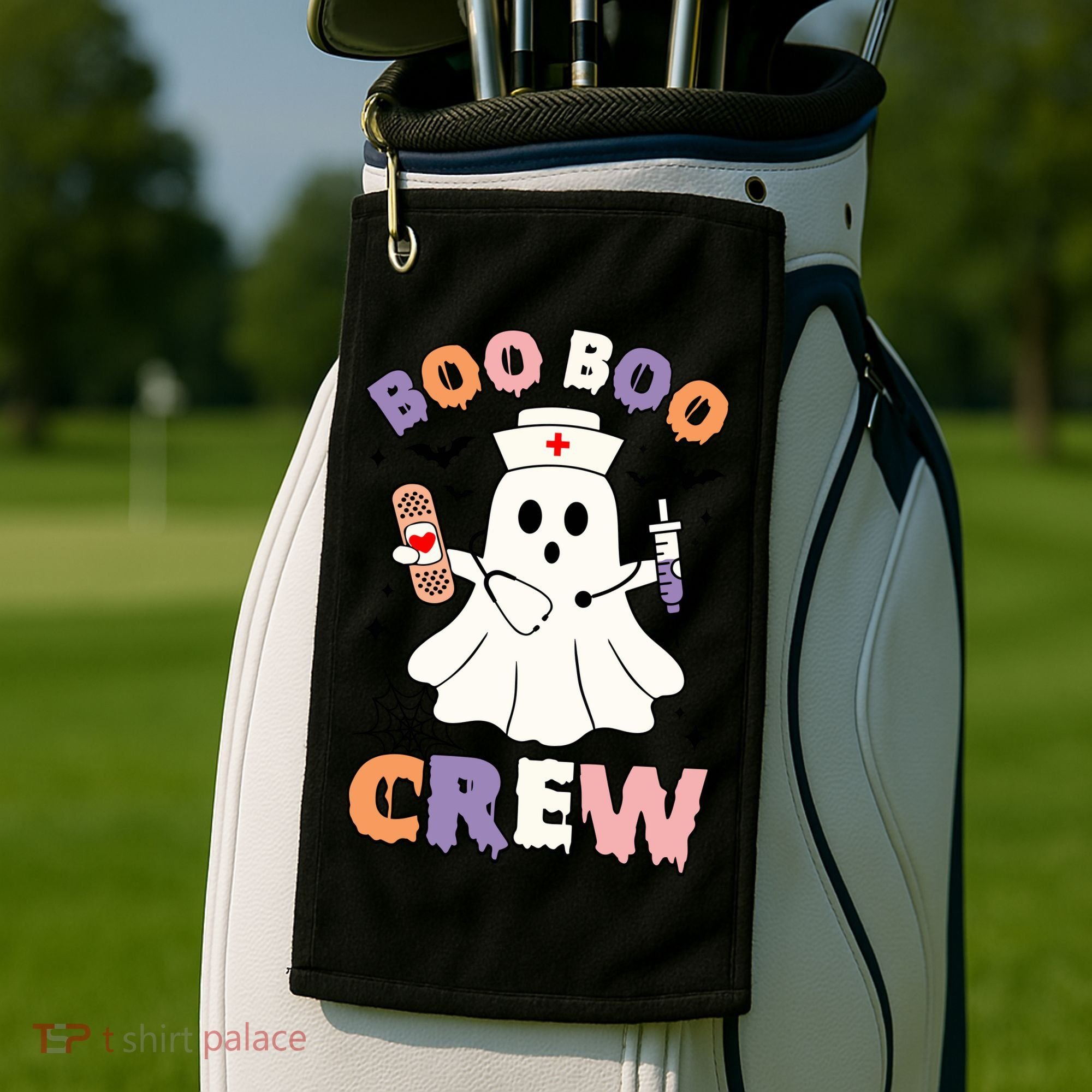 Boo Boo Crew Halloween Nurse Golf Towel