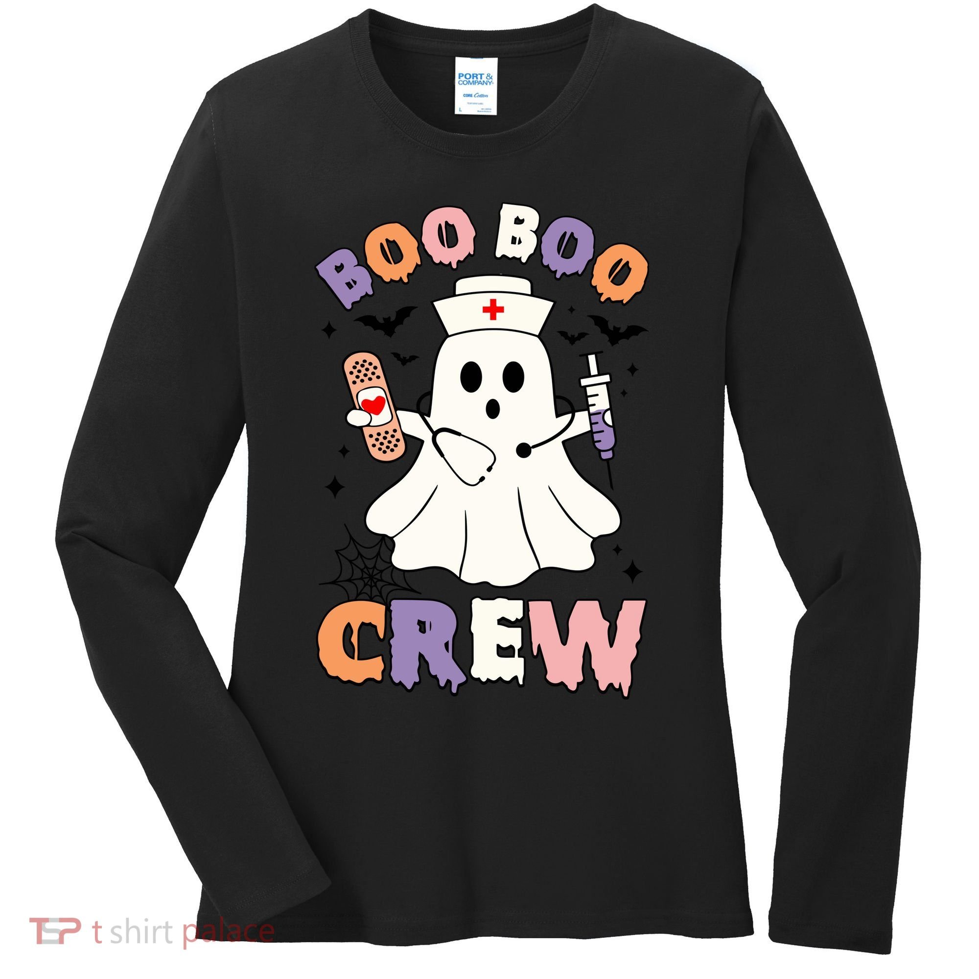 Boo Boo Crew Halloween Nurse Women's Long Sleeve Shirt