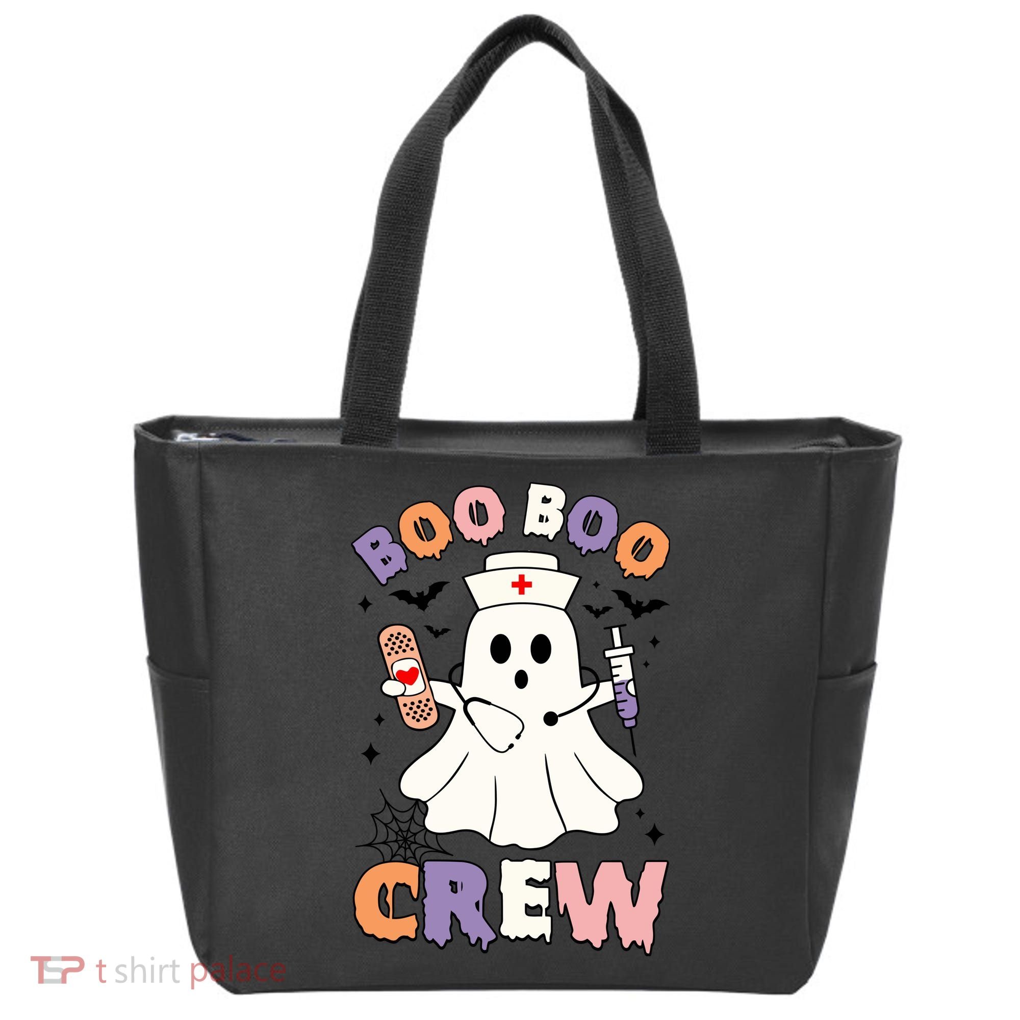 Boo Boo Crew Halloween Nurse Tote Bag