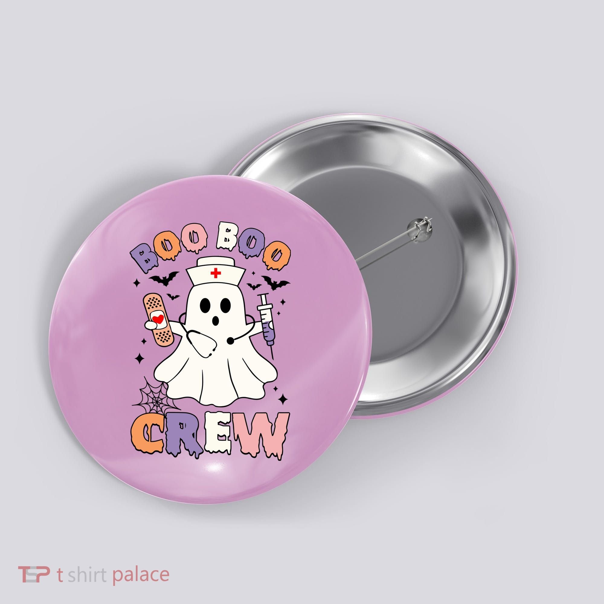 Boo Boo Crew Halloween Nurse Button
