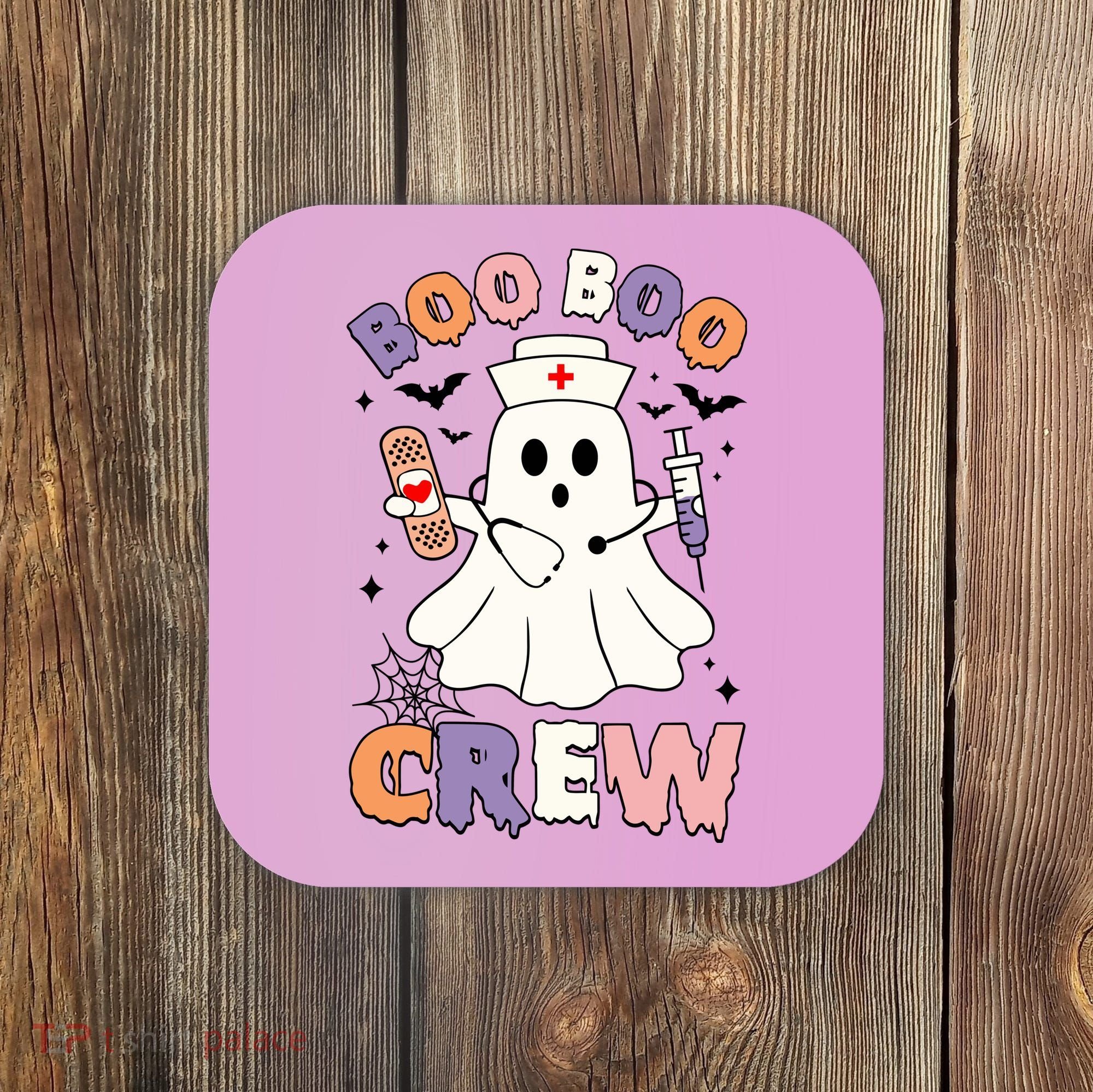 Boo Boo Crew Halloween Nurse Coaster