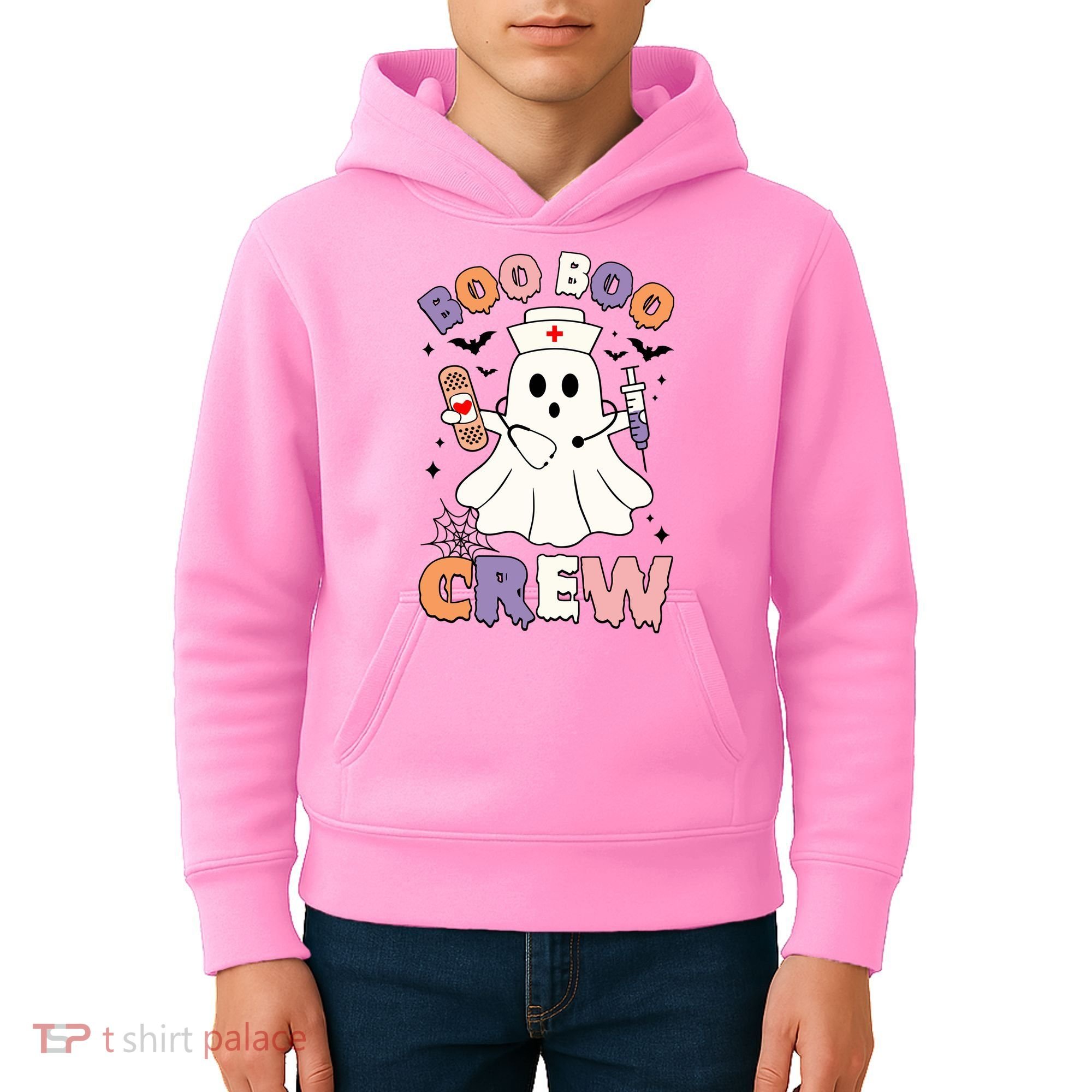 Boo Boo Crew Halloween Nurse Kids Hoodie