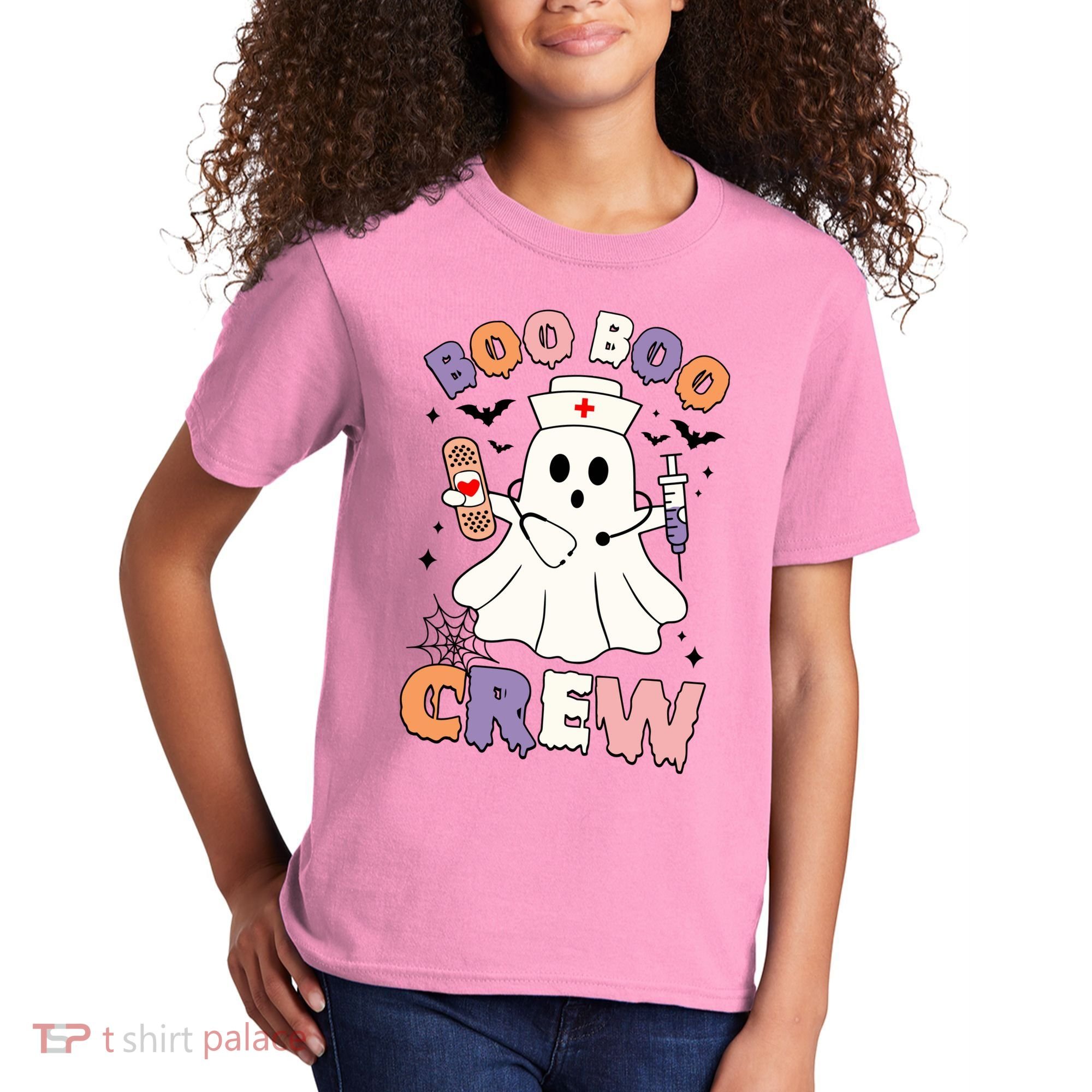 Boo Boo Crew Halloween Nurse Kids T-Shirt