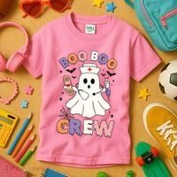 Boo Boo Crew Halloween Nurse Kids T-Shirt thumb 3