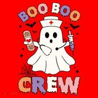 Boo Boo Crew Halloween Nurse Santa Hat thumb 1