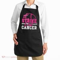 Baseball Breast Cancer Strike Out Cancer Awareness Month Apron thumb 2