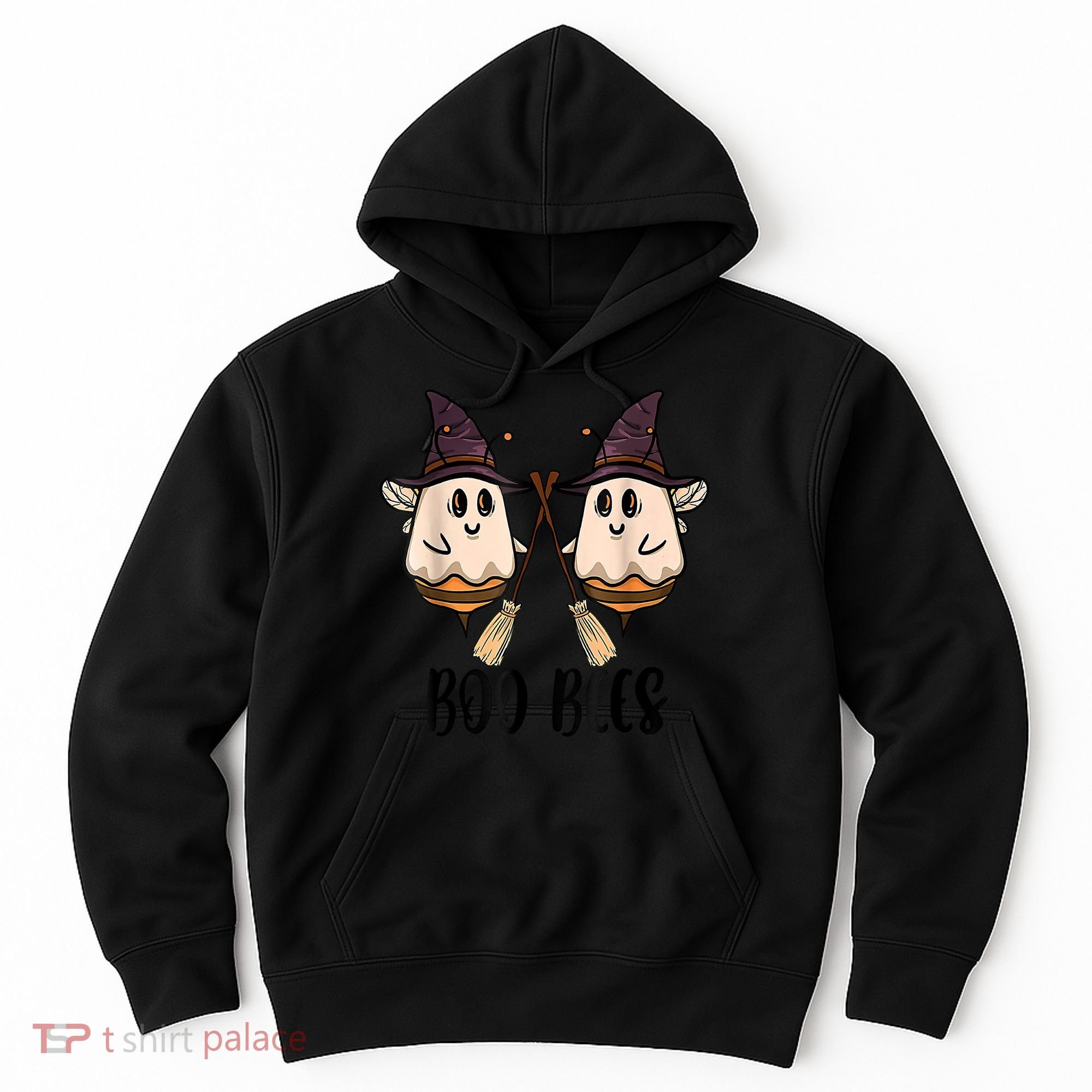 Boo Bees Couples Witch Halloween Costume Ghost Funny Hoodie