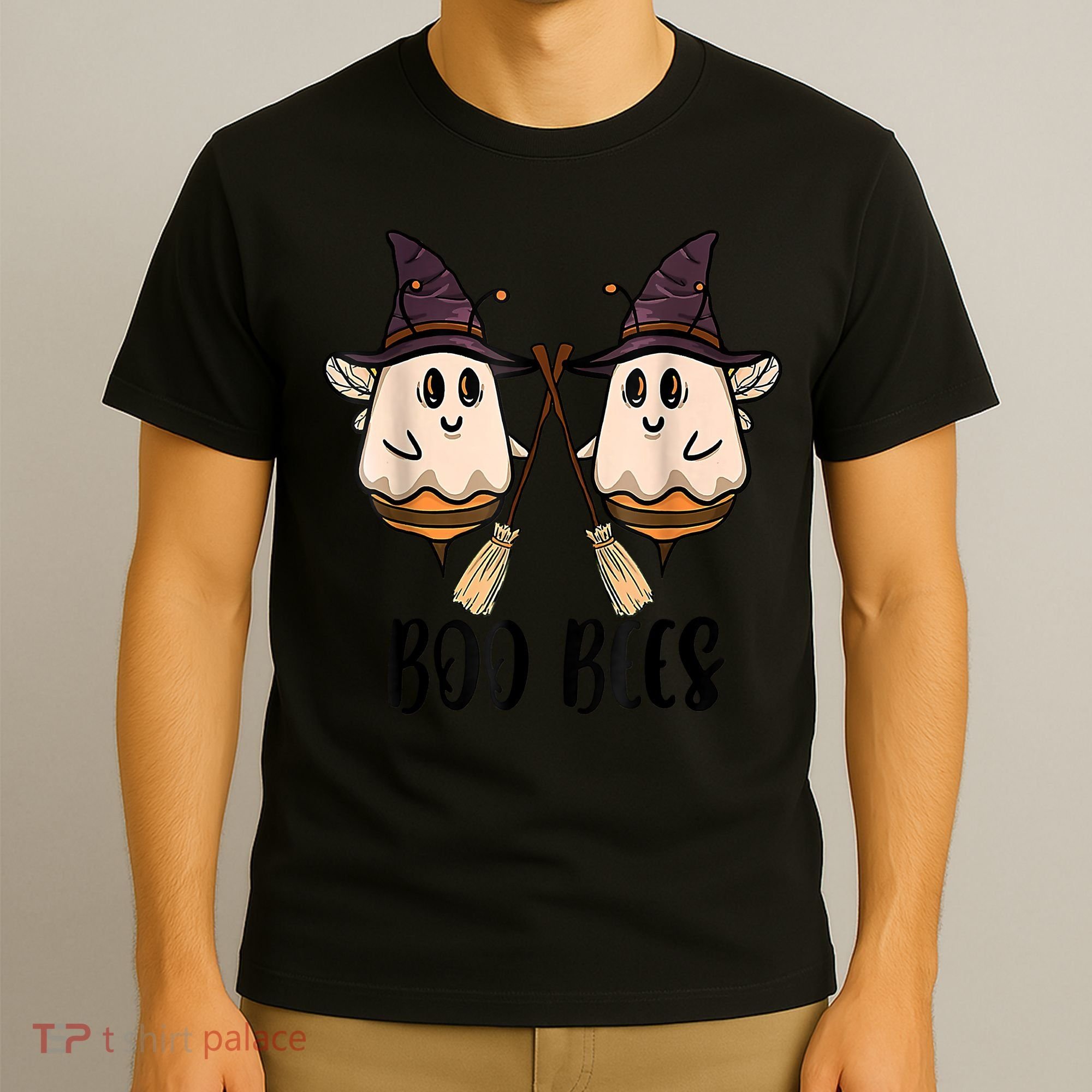 Boo Bees Couples Witch Halloween Costume Ghost Funny T-Shirt