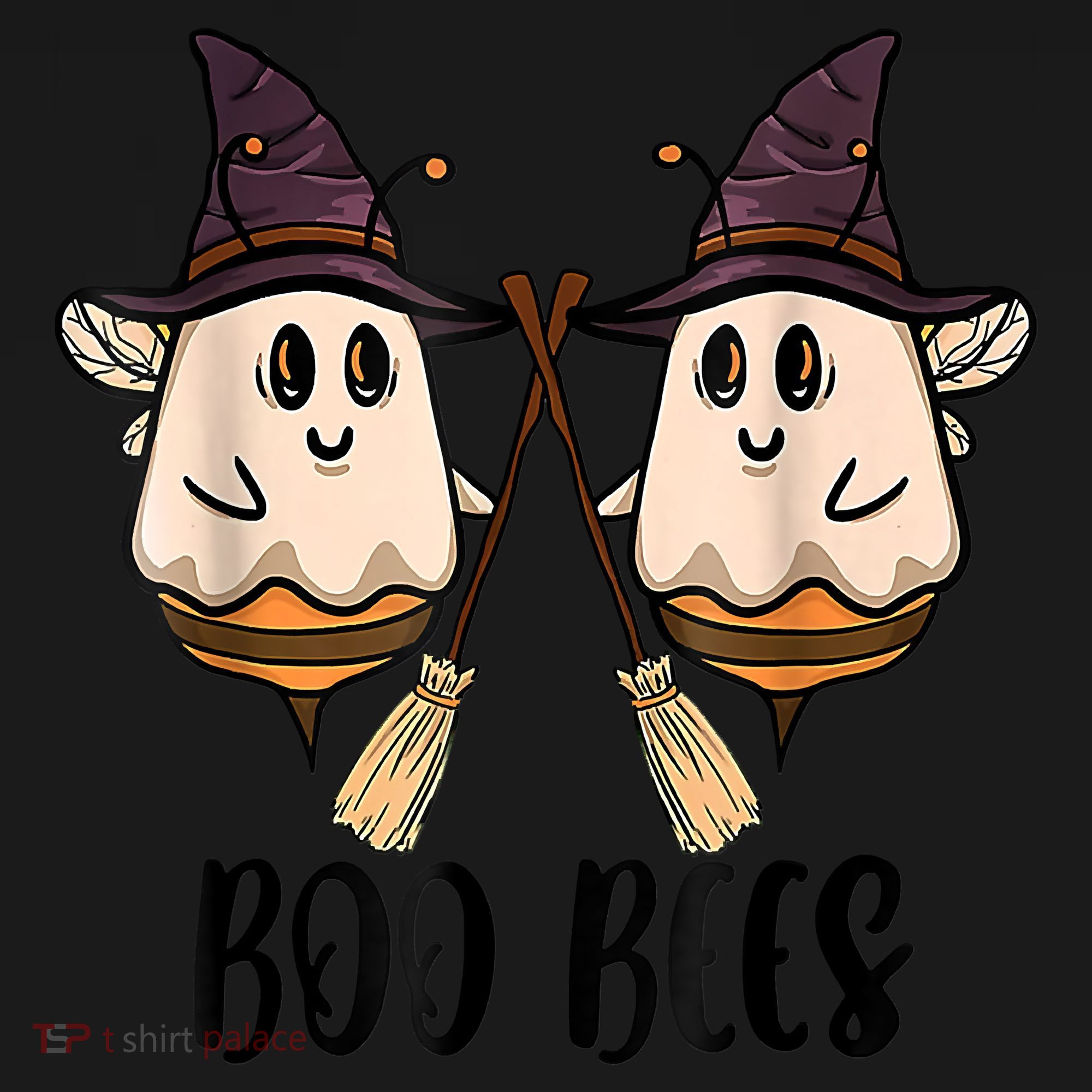 Boo Bees Couples Witch Halloween Costume Ghost Funny Polo