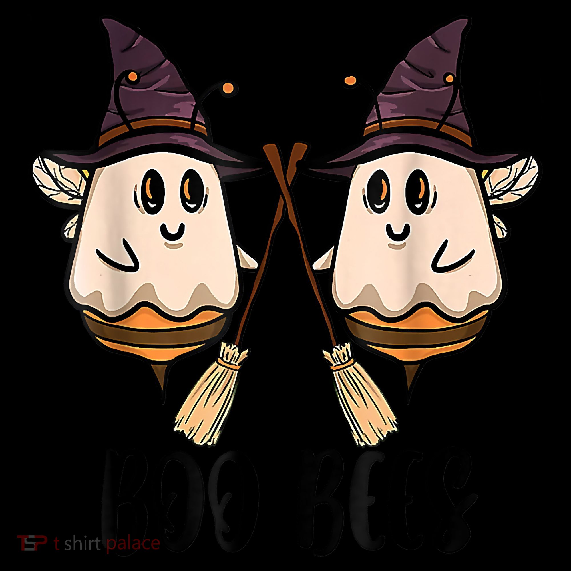 Boo Bees Couples Witch Halloween Costume Ghost Funny Ornament