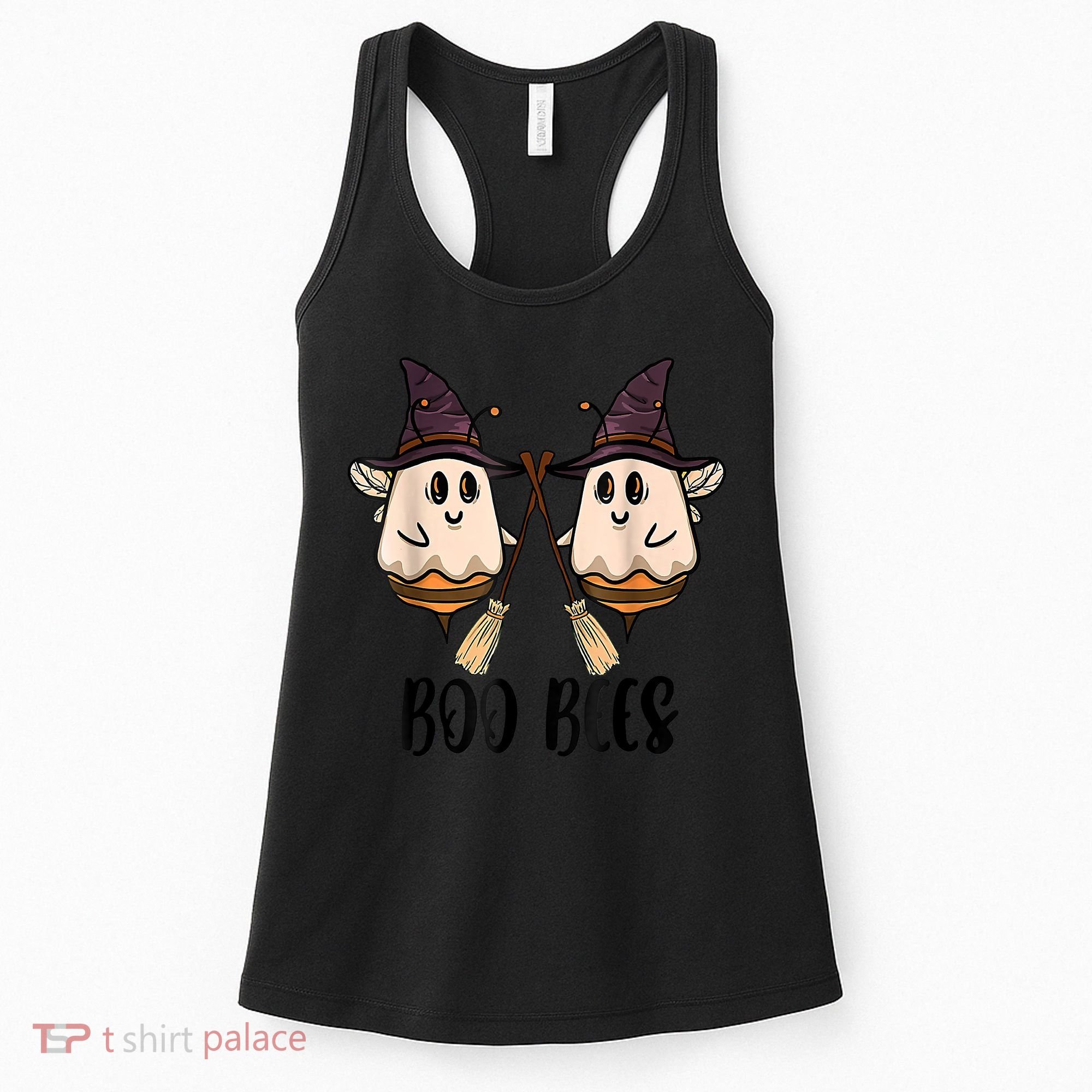 Boo Bees Couples Witch Halloween Costume Ghost Funny Women's Tank Top